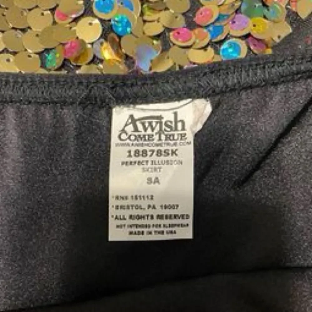 Girls Dance Costume Size Adult Small Black Gold Jazz Tap Contemporary Hip Hop